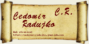 Čedomir Radujko vizit kartica